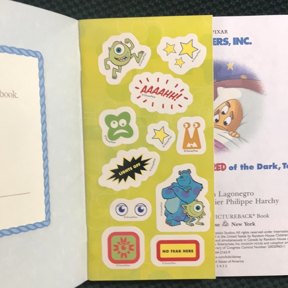 Disney Pixar monsters Inc. children’s book and stickers - Picture 4 of 14